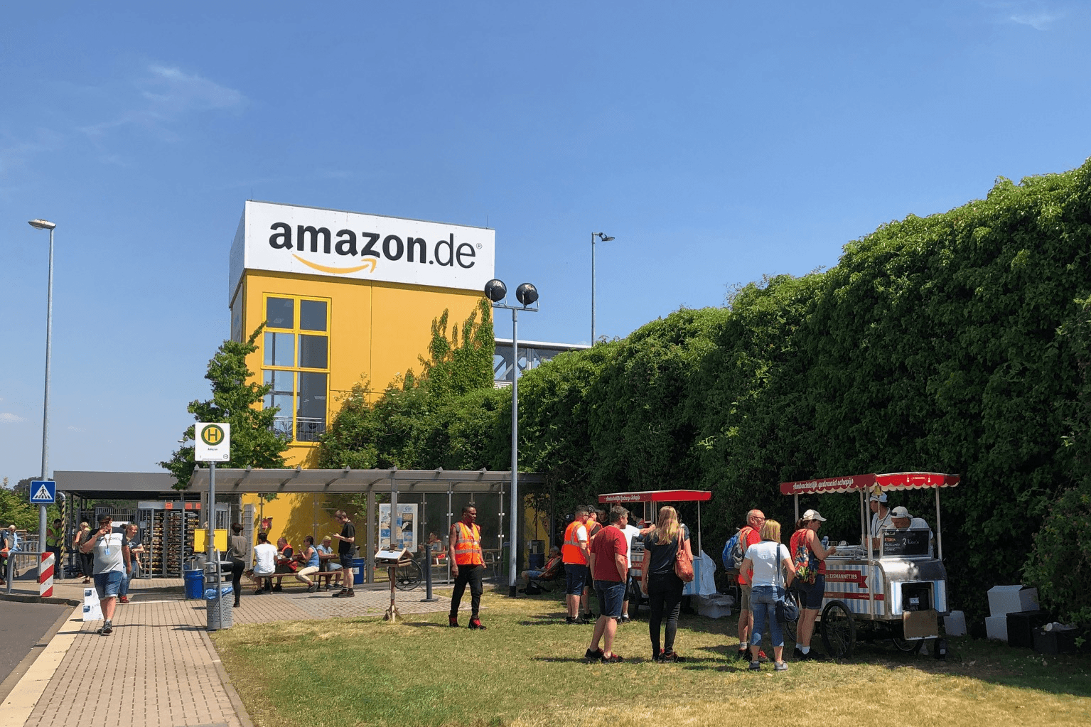 Personeelstraktatie bij Amazon in Rheinberg